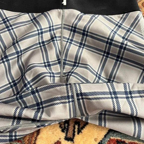 Ultracor Ultra High gray blue tartan Leggings M tights exercise - Picture 8 of 10